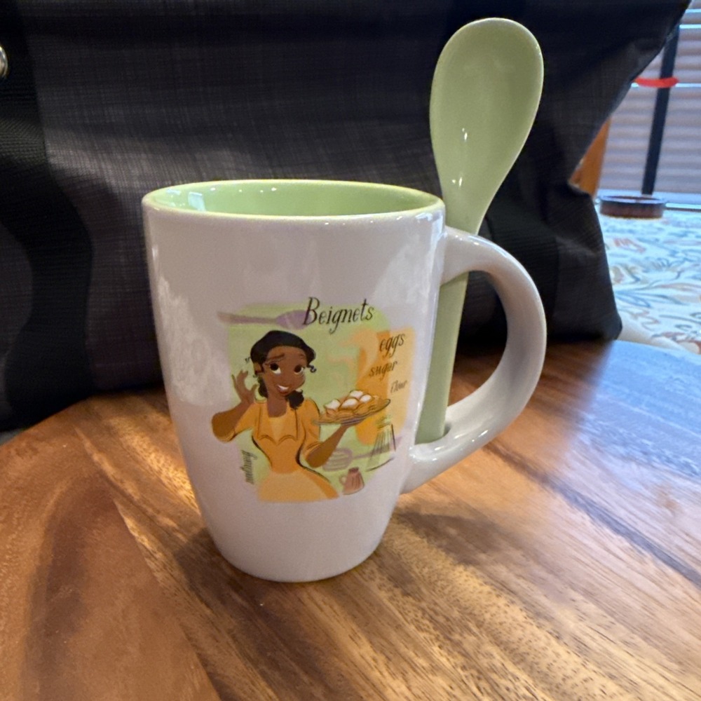 Disney Epcot Food and Wine Festival 2022 Tiana Mug with Spoon New